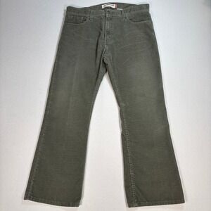 Levi's‎ 527 Corduroy Pants Men's 36x30 Green Low Boot Cut Y2K Western Cowboy